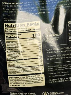 پروتئین وی گلد استاندارد کیسه ای شرکت اپتیموم ناتریشن طرح 2026 - تصویر 4